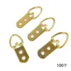 100 anillas dobles para colgar (oro grueso)