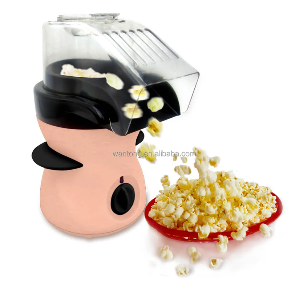 Popcorn Machine Hot Air Electric Popcorn Popper Maker with 95% Popping Rate Removable Lid