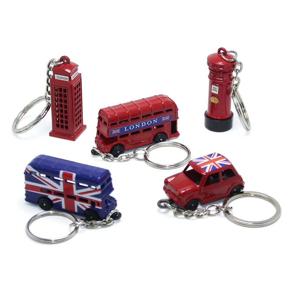 イングランド ブルー ロンドンバス キーチェーン 鉄道グッズ プレゼント