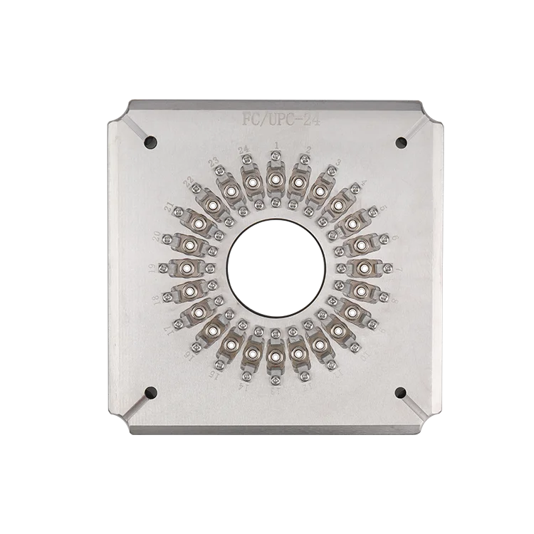 High Efficiency Anti-Rust Durable 24 Ports FC UPC Fiber Optic Polishing Jig for Precision Connector Polishing