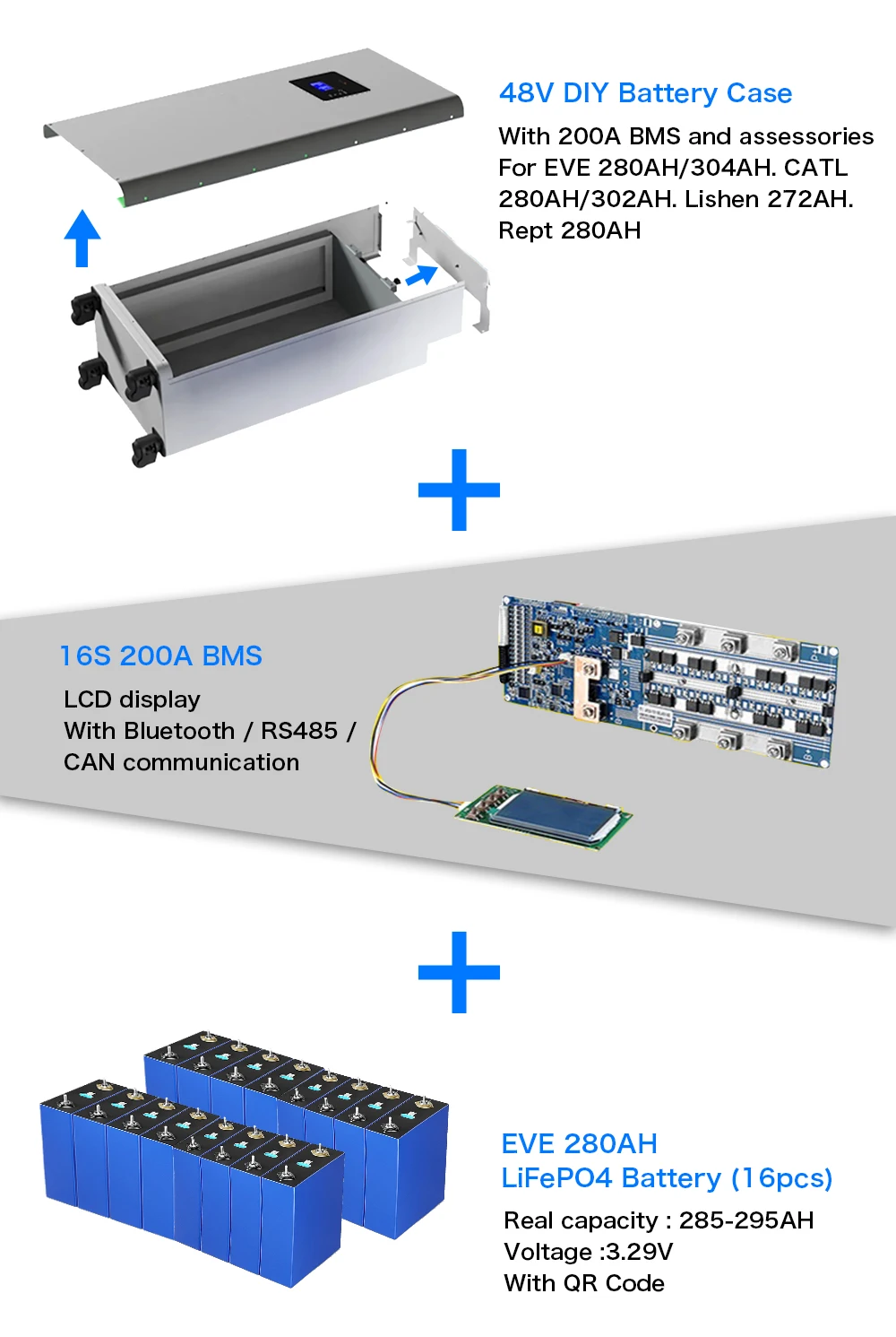 Customized Battery Pack Seplos Mason 280 Diy Kit 48v 280ah Lifepo4 Diy ...