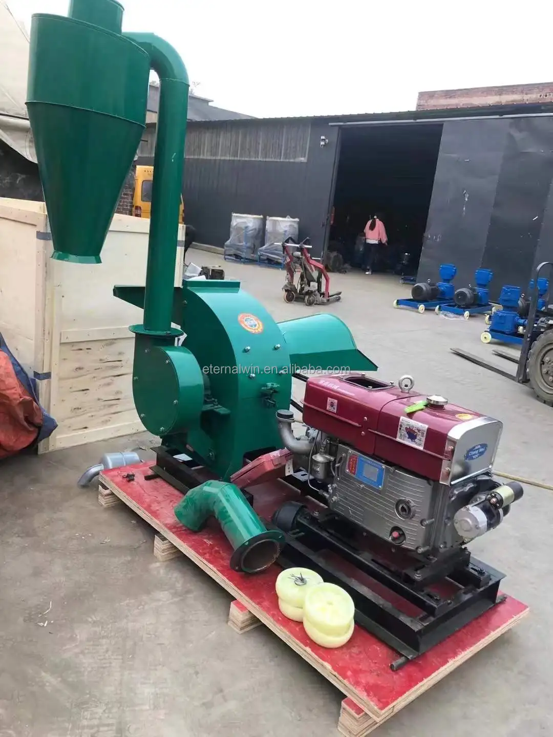 18HP Diesel Engine Hammer Mill Grinding Machine for Corn & Maize ...