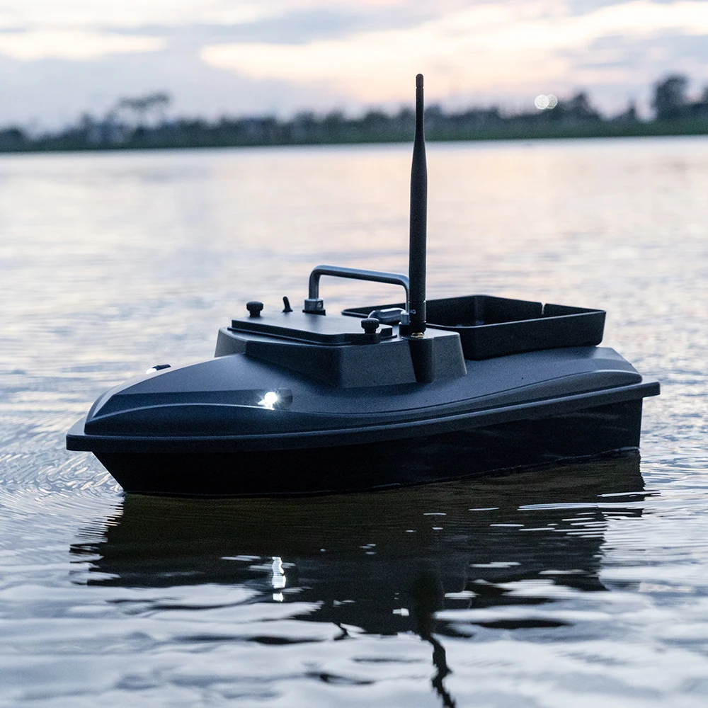 Flytec V050 Wireless Dual Power Supply 500M Fixed Speed Cruise RC Fishing Bait Boat With 4 LED Lights Fish Feeder for Fishing