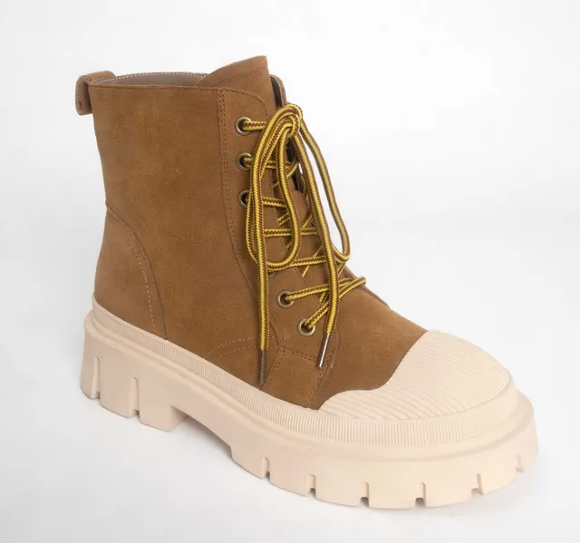 YZY wholesale OEM women Khaki Cow suede winter casual outdoor shoes and boots