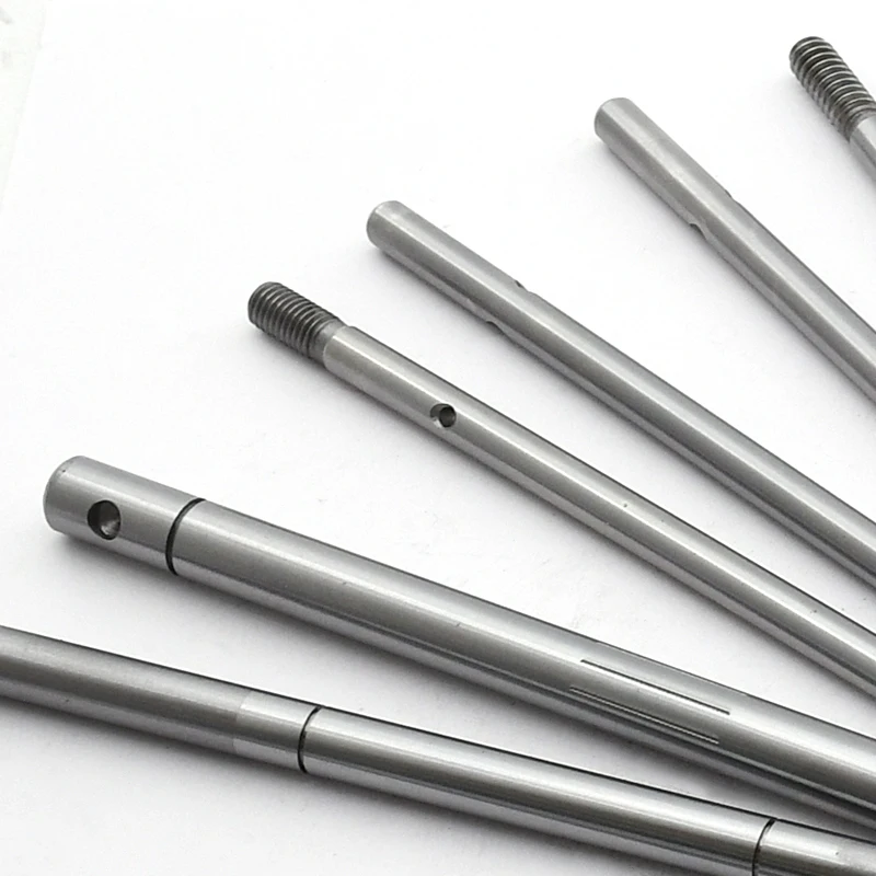 Plain Steel Shaft diameter 6mm or Customized flame hardened solid Motor Steel Shaft with lightweight details