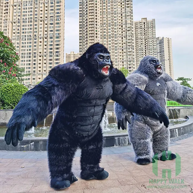 ゴッコ堂 TWIN GORILLA SOFVI TRUNK SHOW!2025 Inflatable Gorilla & King Kong Costume Mascots - Oem Available