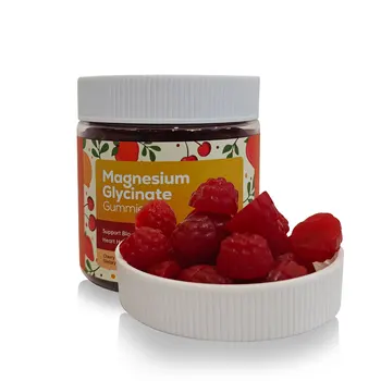 Heart Health and Natural Energy Magnesium Glycinate Gummies Candy for Adult and Teenage Supports