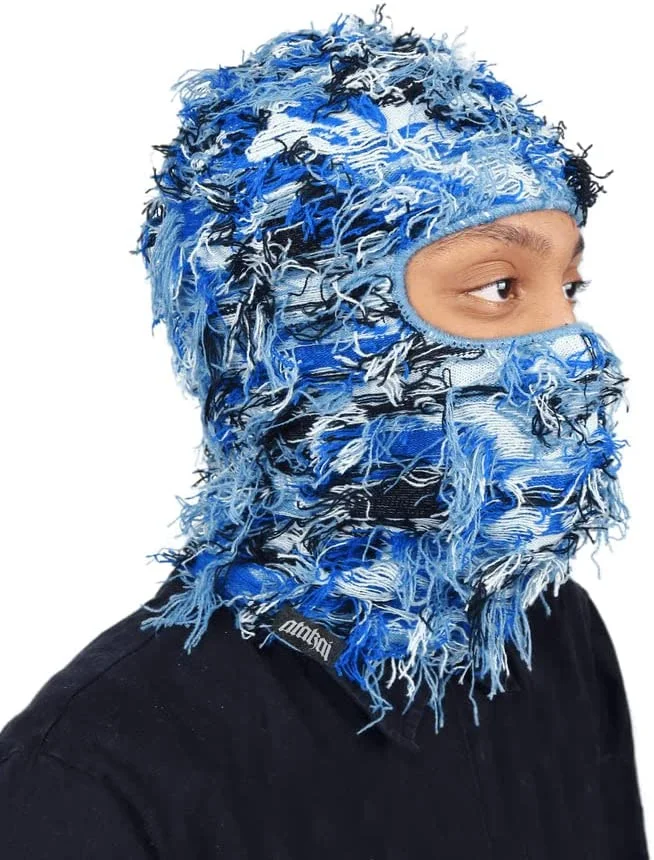 Wholesale Distressed Ski Mask Balaclava Face Knit Full Face Mask Cover