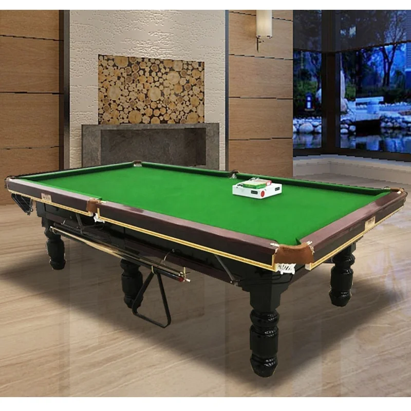 Оптовая цена, бильярдный стол, деревянные ножки и настольный стол из МДФ, зеленая поверхность, Индивидуальный размер, для домашнего спортзала, горячая распродажа