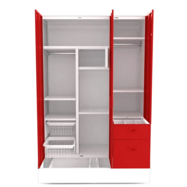 3 Door Godrej Steel Almirah In Red Godrej Steel Or Iron Almirah Usa
