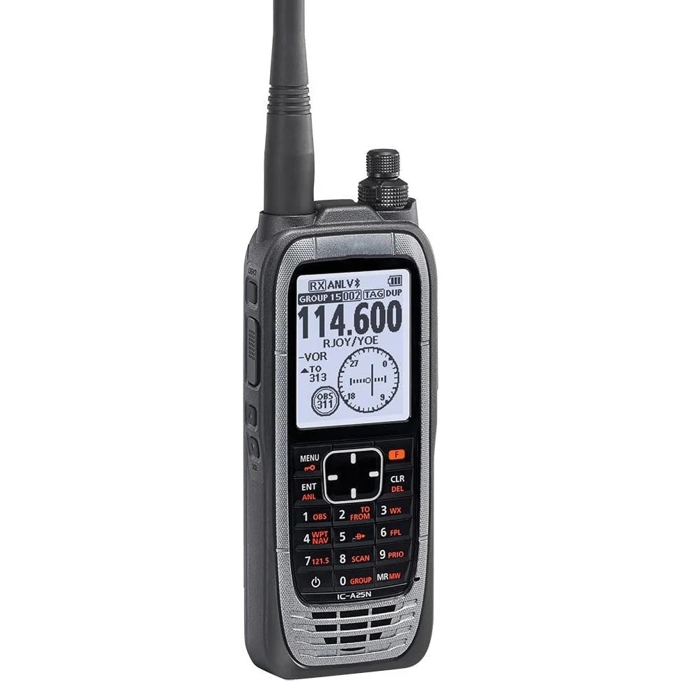 Ic-a25n Ic A25n Vhf Airband Handheld Navigation Transceiver Gps ...