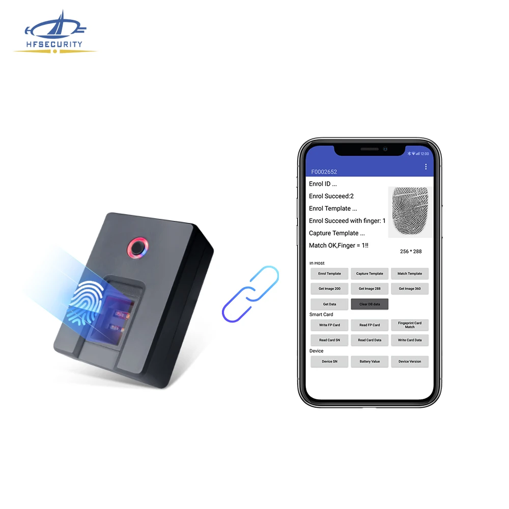 Wireless Finger Print Scanner Fingerprint Reader HF4000plus Free Sdk Biometric Fingerprint Scanner