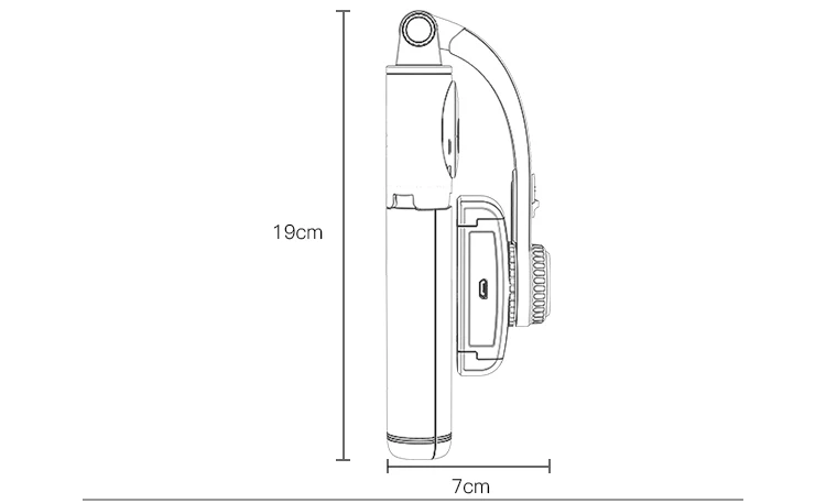 Yesido Bluetooth Selfie Stick Tripod Zoom Handheld Gimbal Foldable Stabilizer Selfie Stick