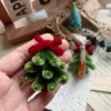 Spilla verde per albero di Natale