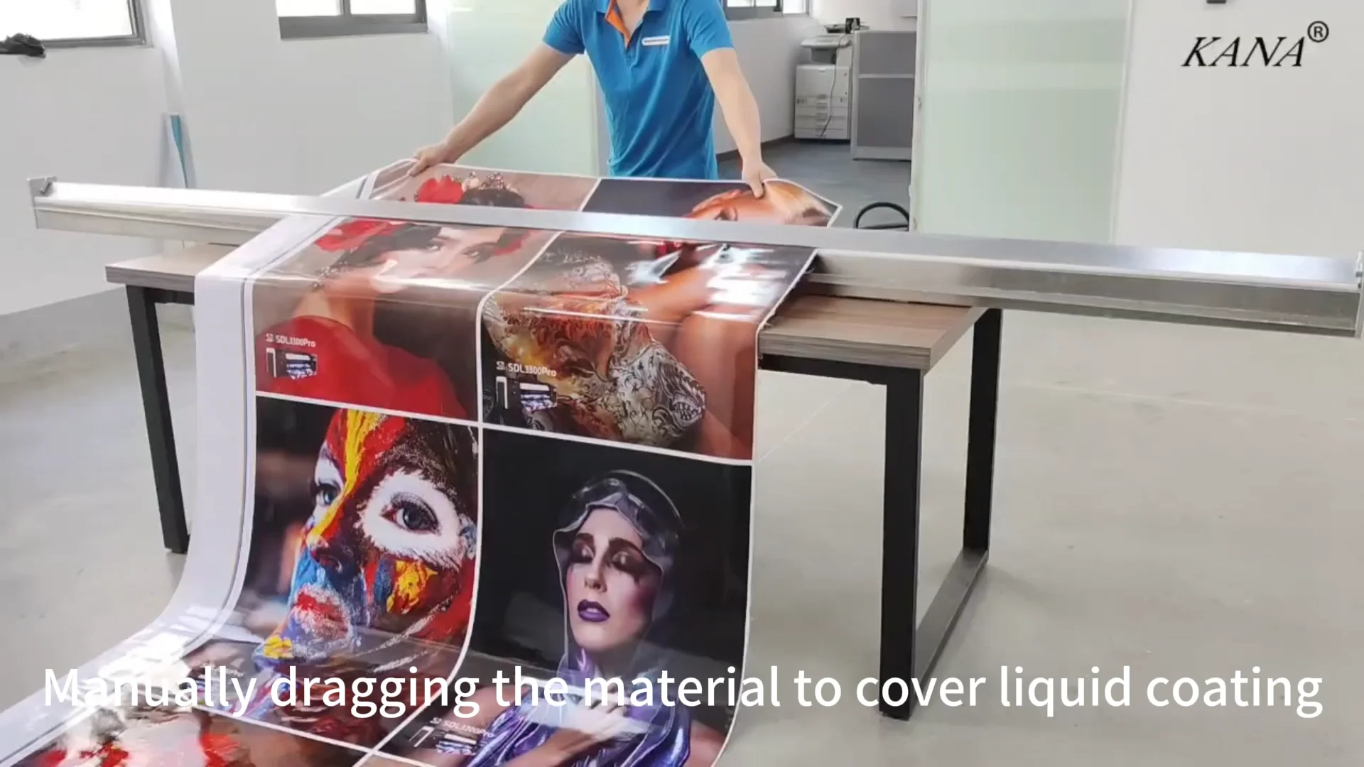 Great Quality Manual Laminating Machine With Roland Printing Surface