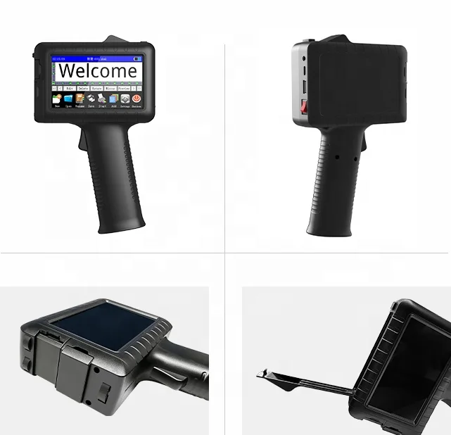 Inkjet Printer Gun Date Coder Batch bar Expiry Date Coding Printer Thermal Hand Held Printer Portable Handheld Inkjet