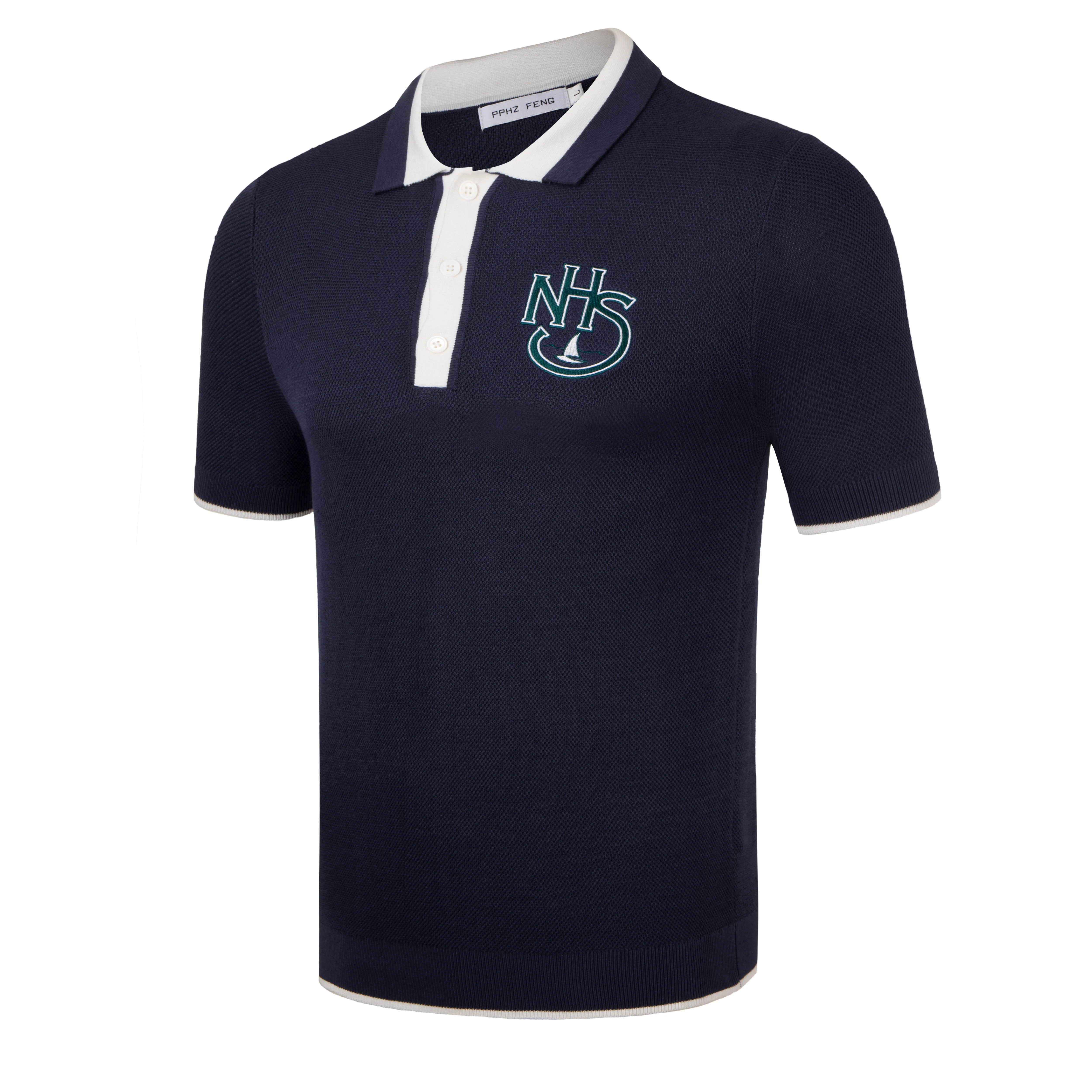 【新品】8gshoot LOGO JACQUARD KNIT POLO ネイビー 新品】8gshoot LOGO JACQUARD KNIT POLO ネイビー 8gshoot LOGO