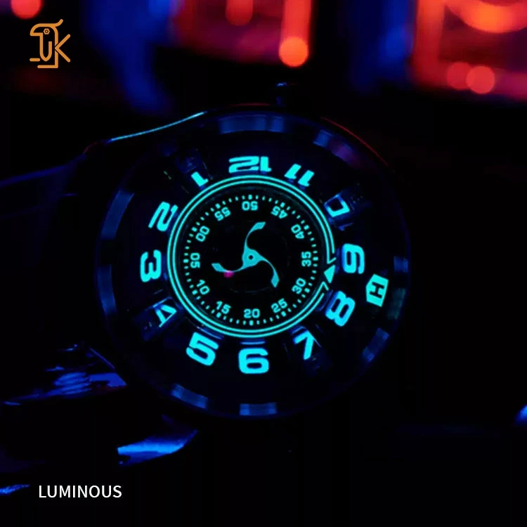 Expensive Unique Design Wandering Hour Mechanical Watch Luxury Brand Custom Logo Steel Luminous Domed Glass Wrist Watch Supplier