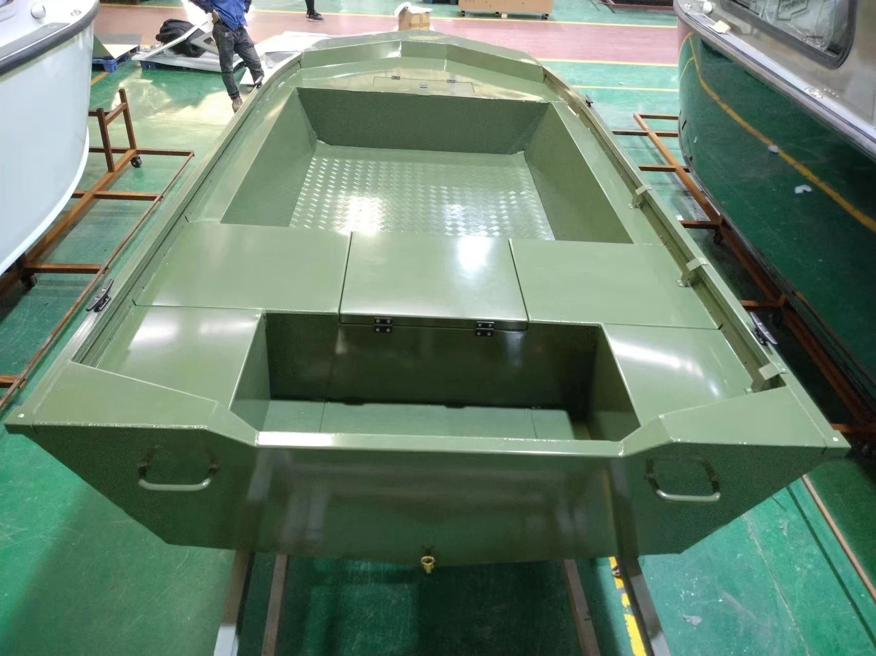 Kindle 16ft 4 Persom Flat Bottom Jon Aluminum Boats for Sale