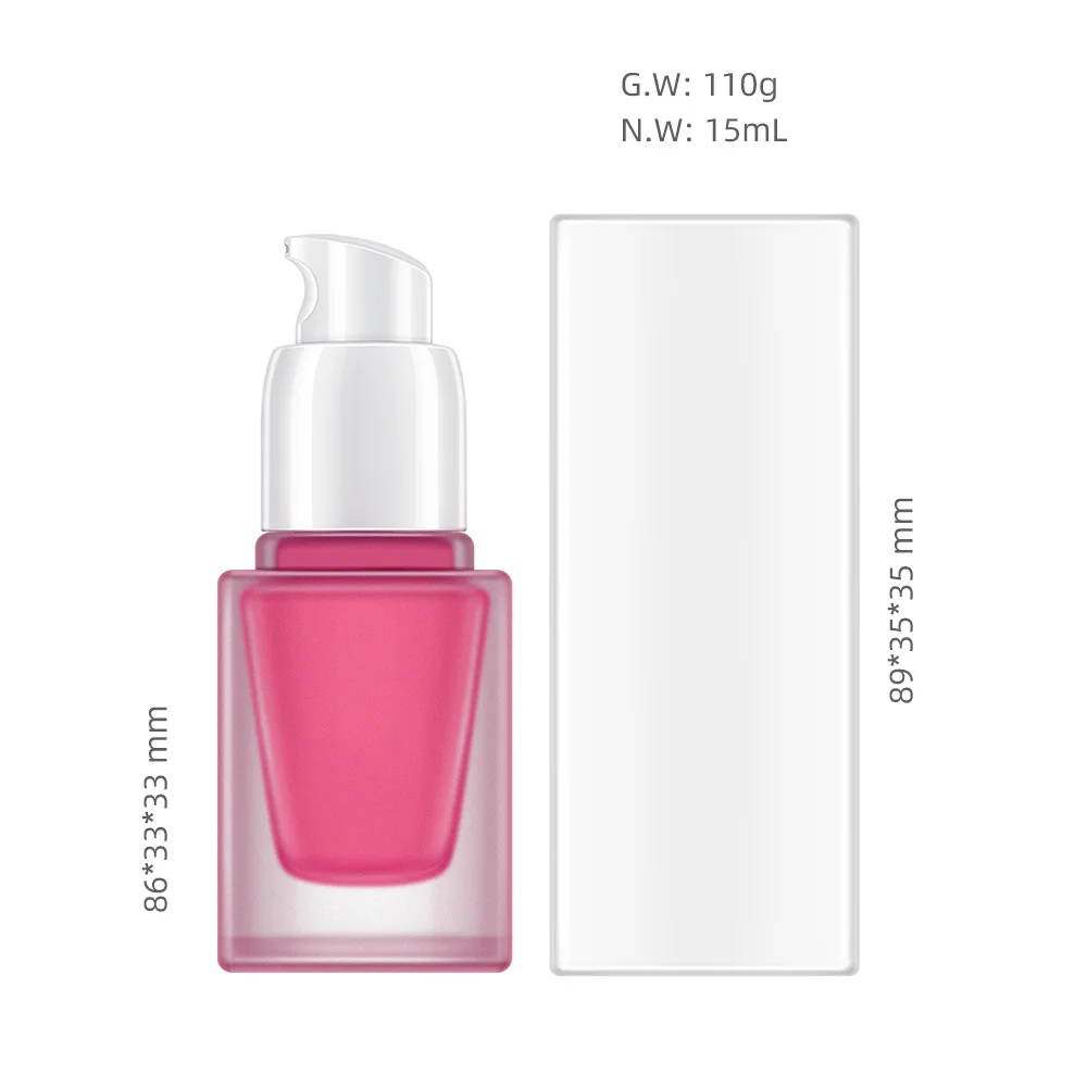 15ml Large Capacity Own Brand Makeup Vegan Cheek Blush Private Label Lip Eye Cheek Tint Cosmetics Blush Waterproof Liquid Blush