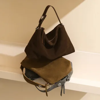 2025 New Crossbody Pillow Bag High-Gloss Matte Cowhide Genuine Leather Women's Single-Shoulder Zipper Closure Bag