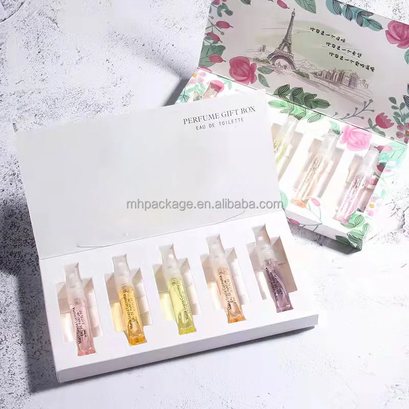 Custom 3pc 2ml Perfume Vials Small Paper Tester Box Buy 3pc Perfume