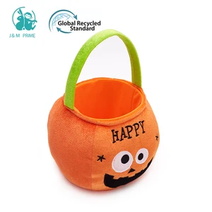New Design Halloween Decor Prop Halloween Candy Gift Bag Cartoon Creativity Pumpkin Bucket Basket