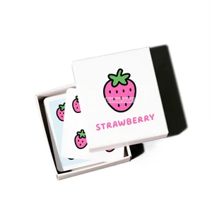 Customized Children's Flash Cards Strawberry Pattern Personalized Eco-friendly Material Custom Flash Cards for Baby and Families