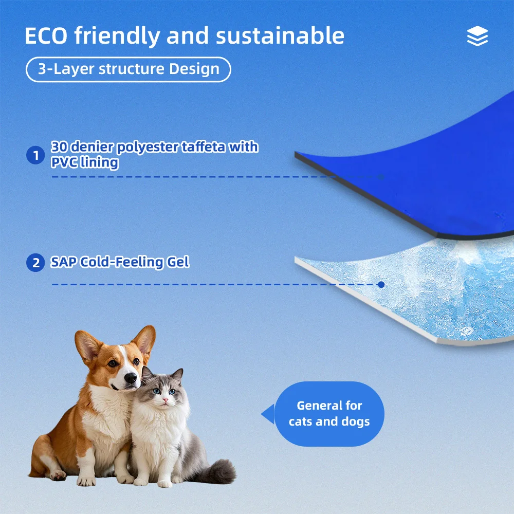 Professional Manufacture Summer Waterproof Self-cooling Gel Pet Dog Co - product detail 3