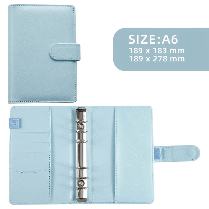 A6 Custom Planner Money Savings Agendas Organizer Mini Metal Ring Budget Binder With Cash Tracker Envelopes