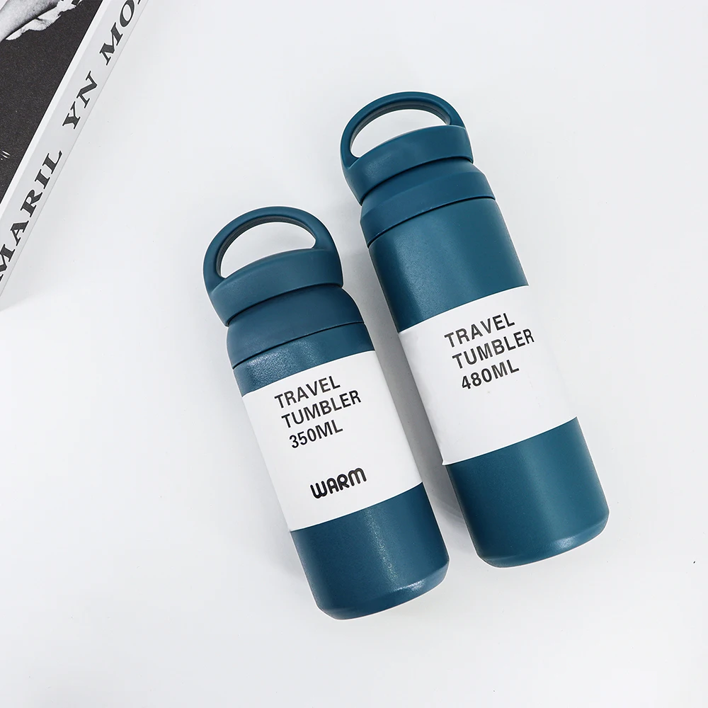 350ml double wall stainless steel handle style vacuum bottle