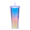 Translucent purple-blue-yellow