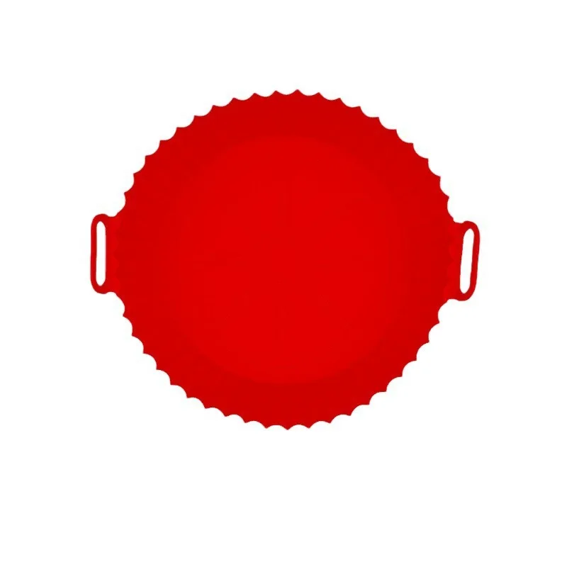 Thickened Food-Grade Silicone Foldable Baking Tray for Household Air Fryer and Air Fryer Mat