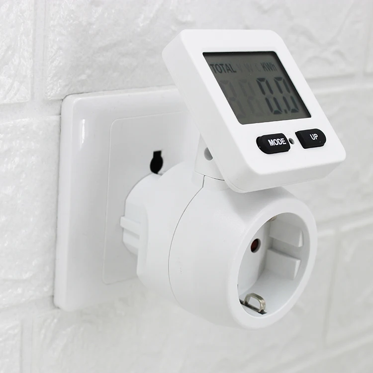 Digital Lcd Power Meters  Socket EU Plug Current Voltage Watt Electricity Measuring Power Meter