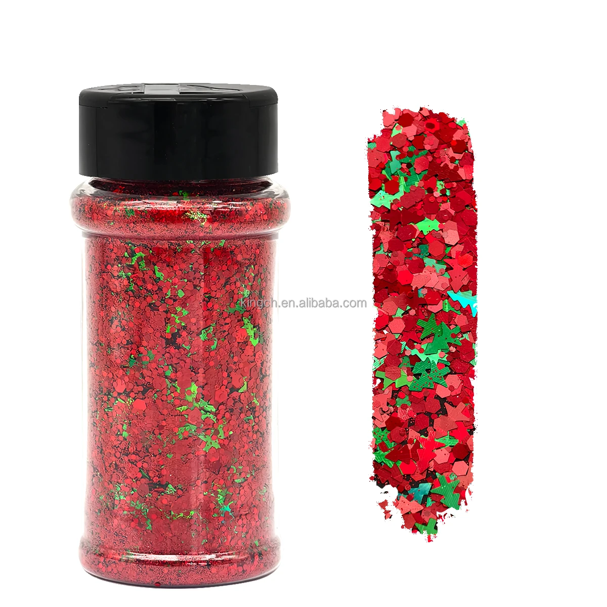 product us warehouses 24 bottles christmas nail glitter sequins for design winter nail sticker decals manicure diy christmas decorations-10