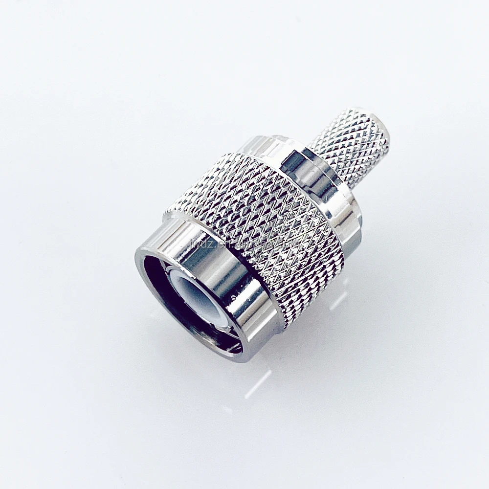 TNC Male Connector Plug Straight Crimp For LMR200 LMR195 RG223 RG58 RG303 RG400 RG142