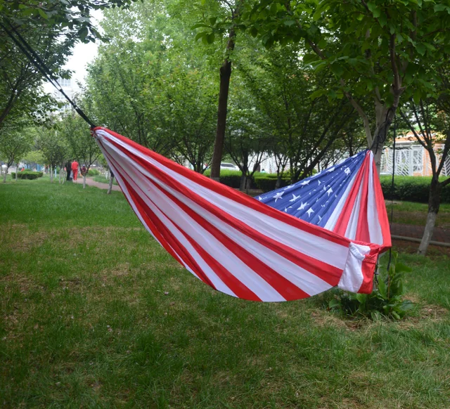 hammok hamock 户外野营秋千吊床降落伞布单双人休闲吊床便携式折叠