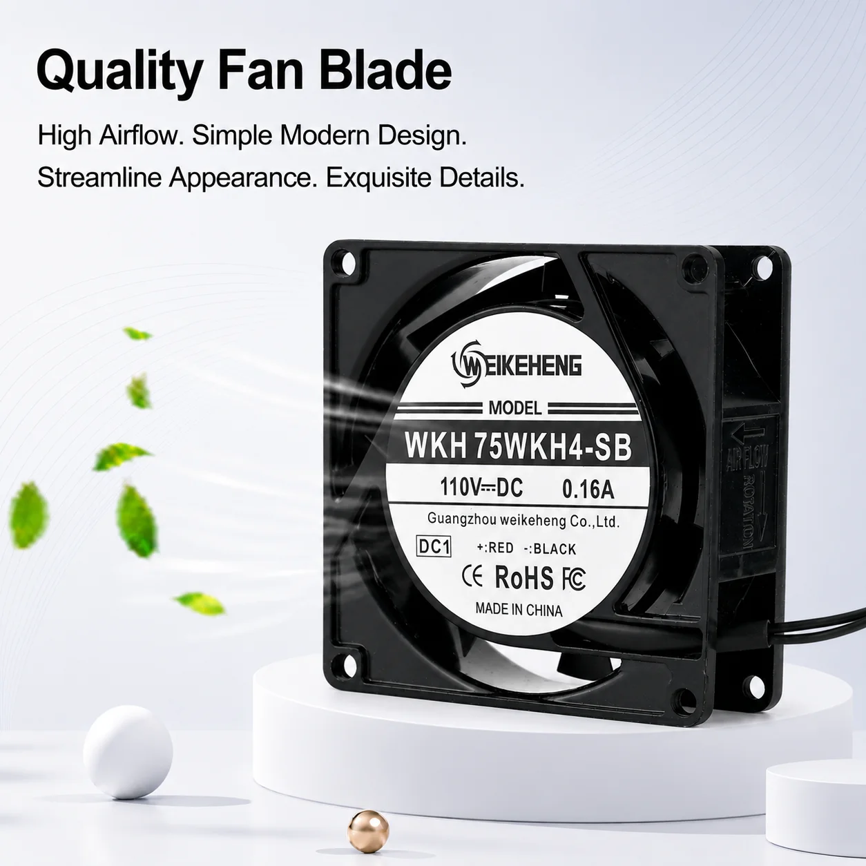 Axial Flow Fan, WKH, 75WKH4-SB, 110V, 0.16A - detail 12