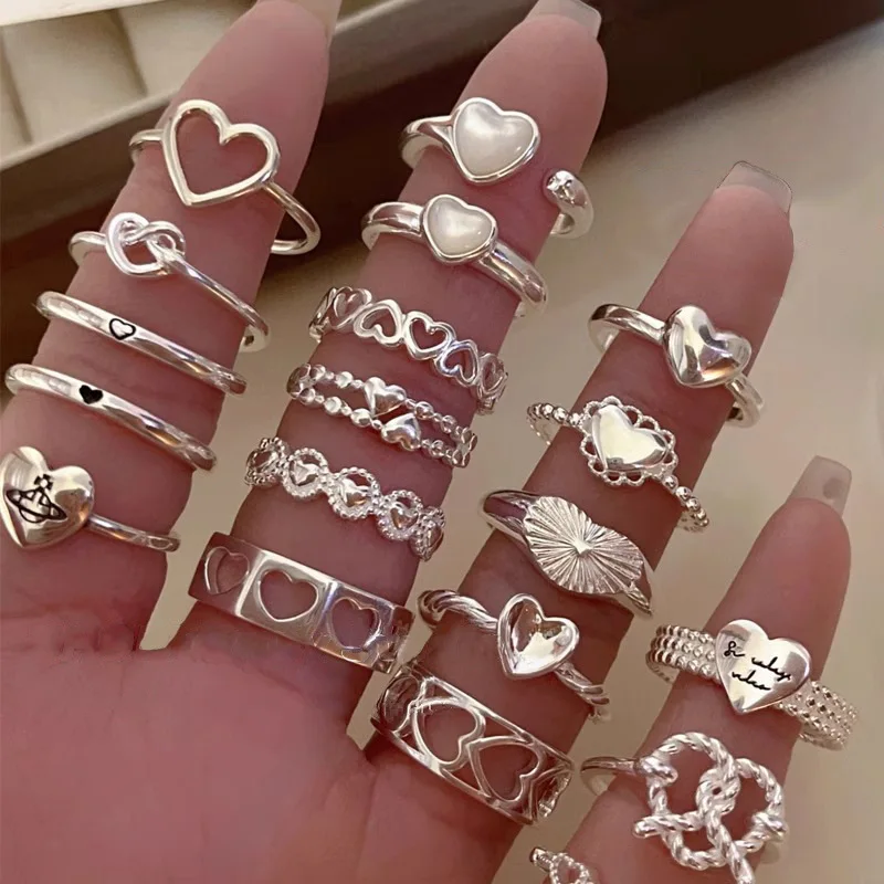 Plain Ring Female Opening Adjustable Non-fading Niche Design High-end Light Luxury Versatile Wholesale Jewelry Lovely Ring