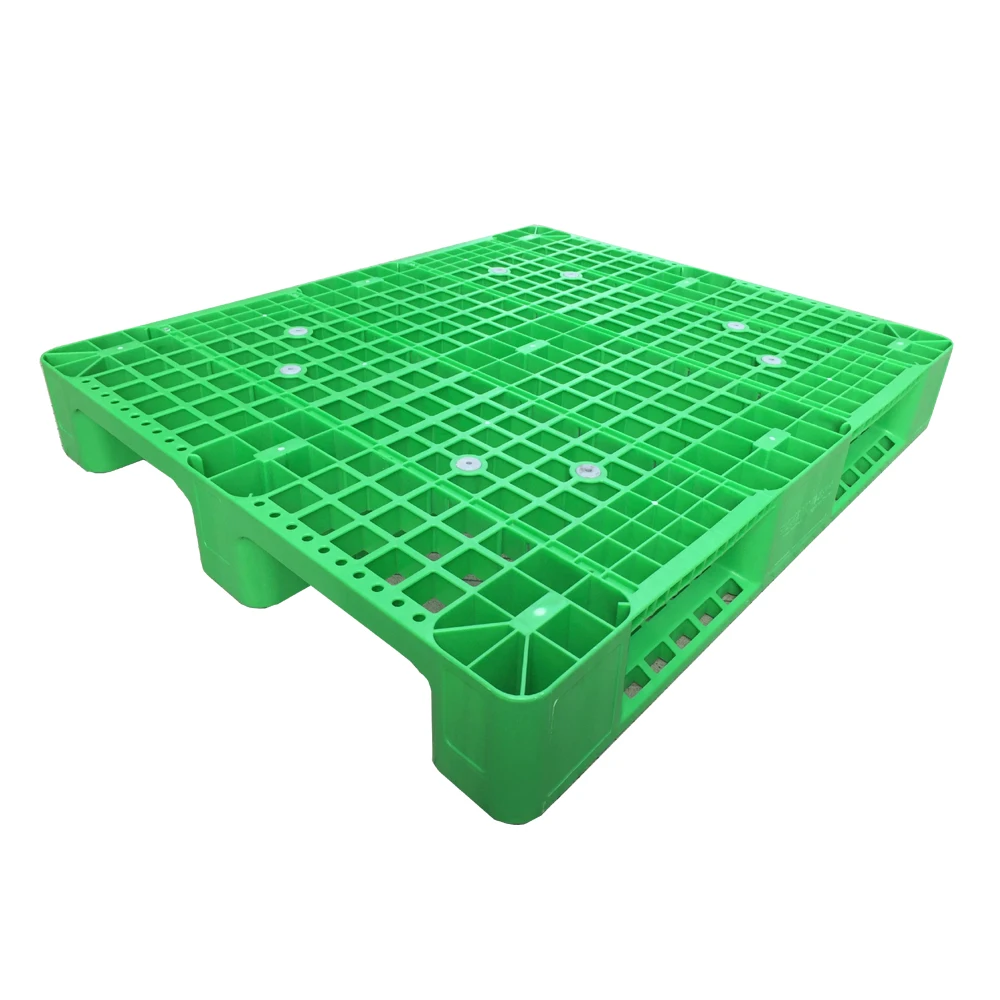 1210 Heavy Duty Industrial Green Open Deck Rack 1ton Euro HDPE Heavy Duty Warehouse Storage Plastic Pallet