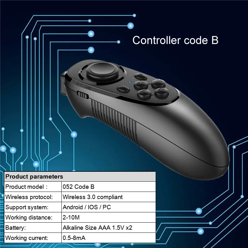 V05 ゲーマーVRヘッドセット コントローラー付き バーチャルリアリティ眼鏡