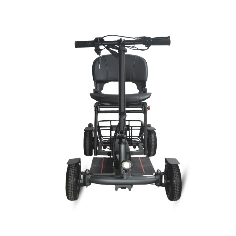 Electric Power Scooter with Premium Wide Seat 4 Wheel Foldable Mobility Scooters for Adults and Seniors