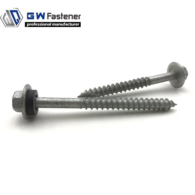 Class 4 Galvanised Hex Head T17 Timber Wood Screw