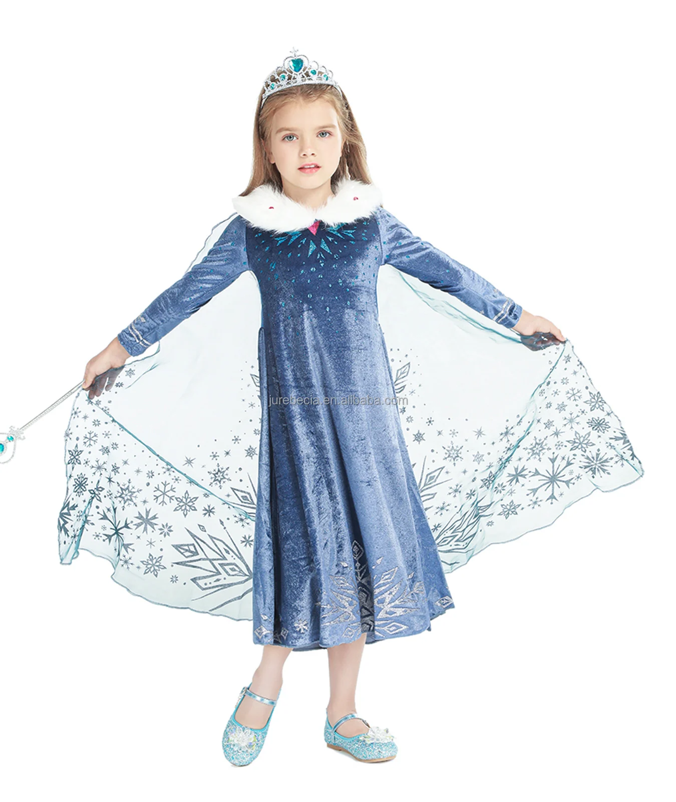 Christmas Costume Winter Elsa Anna Dress Halloween Cosplay Fancy ...