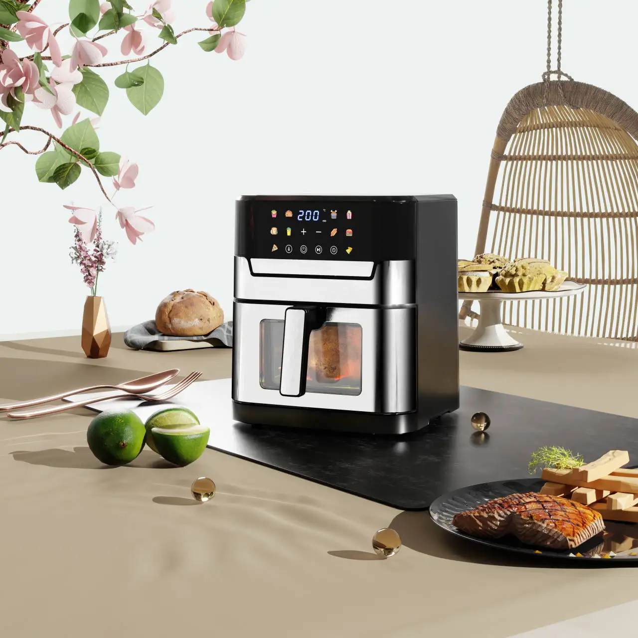 Oil Free Airfryers Capacity 4l 5 5l 5l 6l 6 5l 8l Electric Deep Air Oil Free Airfryers Capacity 4l 5 5l 5l 6l 6 5l 8l Electric Deep Air