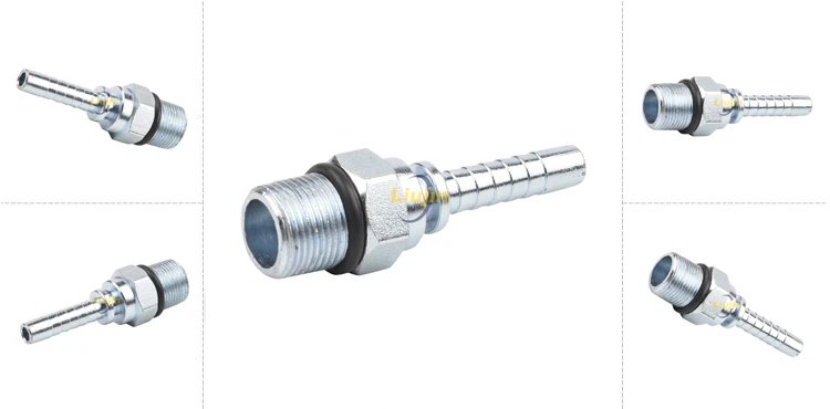 Hydraulic connectors factory manufacture hydraulic fittings hoses tube fitting