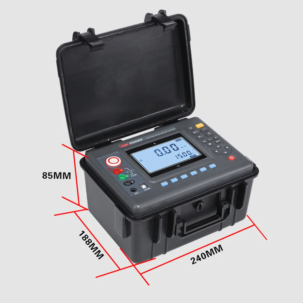 100MG OHM High Voltage 5000V Insulation Resistance Tester 5 KV IR Test Of Transformer