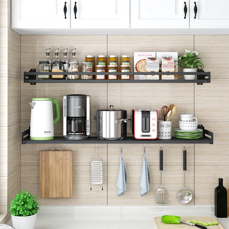 キッチンとバスルームの整理のためのステンレス製壁掛けラック - Buy キッチン壁ラック、ステンレスキッチン壁ラック、調理器具壁ラック Product  on Alibaba.com