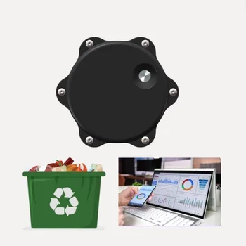 DF703 Non-Contact Fill Level Detection Ultrasonic Wireless LoRaWAN 4G Sigfox NB-IoT Smart Waste Bin Sensor  for Waste Management