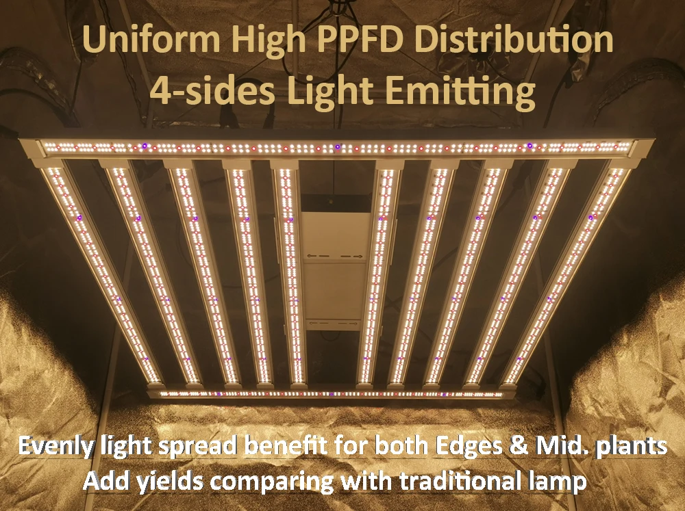 Light Grow 1000w Ppfd Uniformity Uv Ir Dimming Lm301h Led Grow Lights